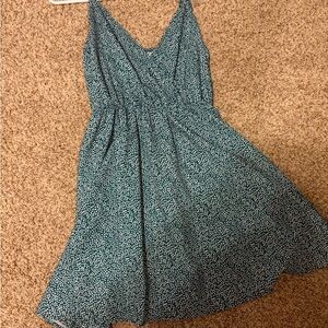 SHEIN Teal Floral Mini Dress